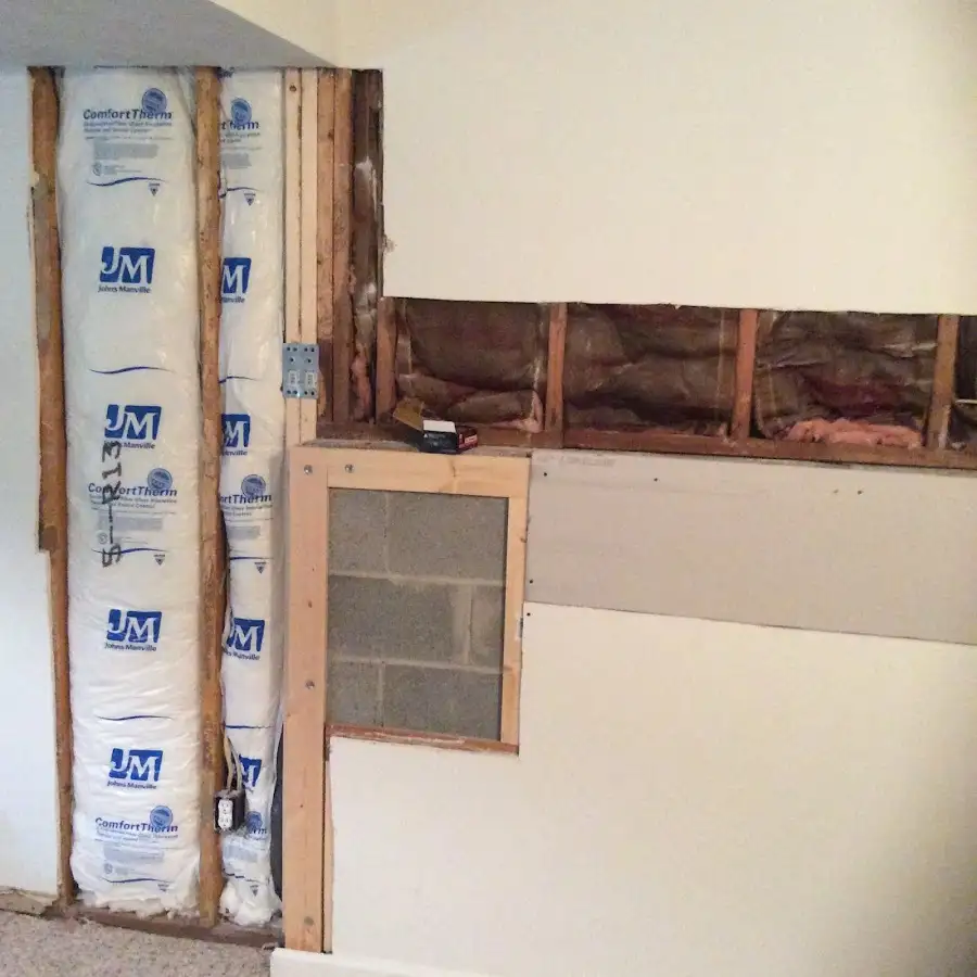 Wall insulation replacement during Contents Cleaning & Restoration in Talladega